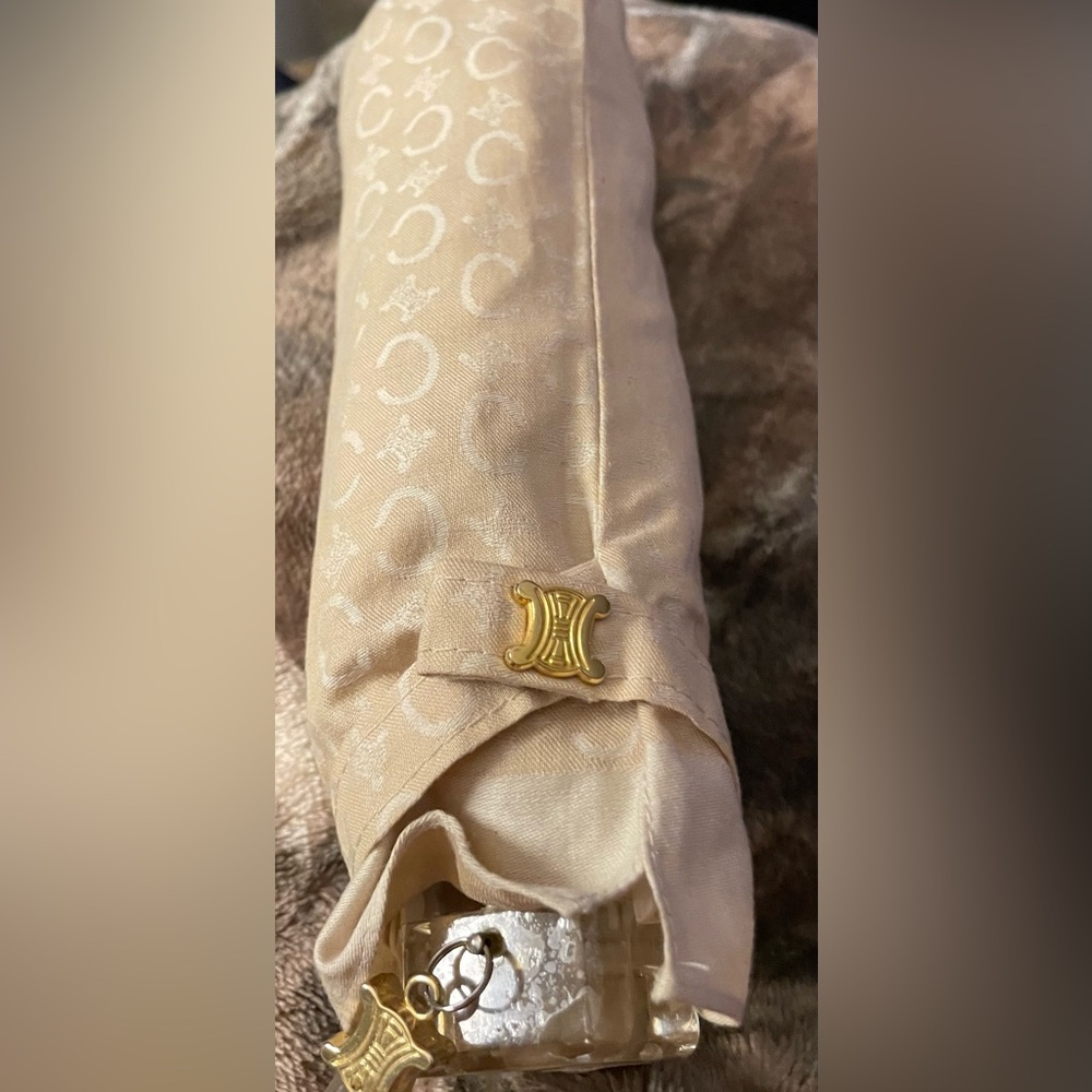 Celine Beige Monogram Compact Umbrella - Picture 4 of 6